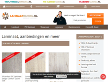 Tablet Screenshot of laminaathandel.nl